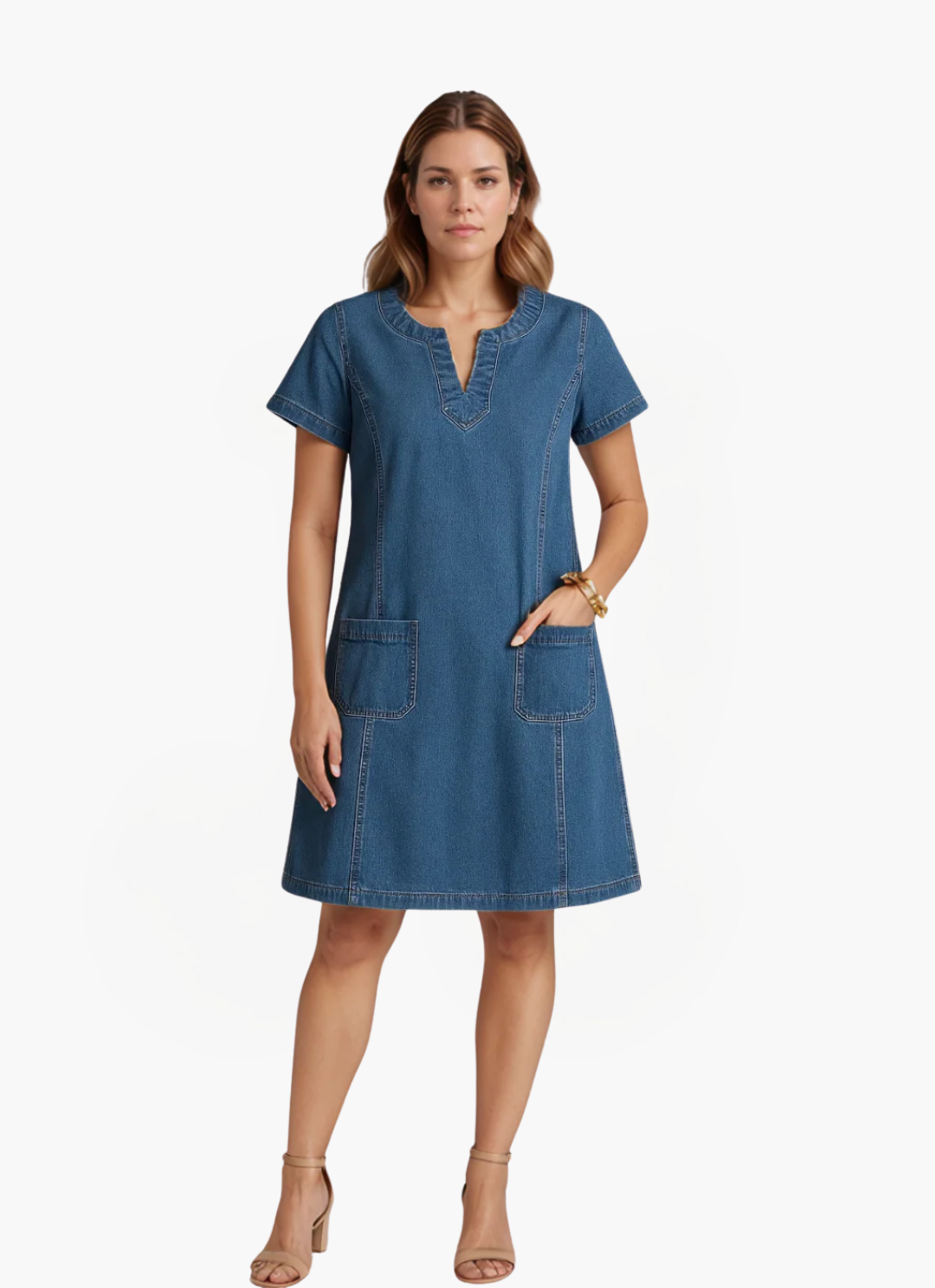 Eva & Blake™ | Denim Dress with Pockets