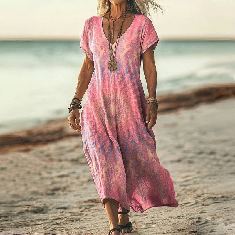 Eva & Blake™ | Maxi Batik Dress Ample