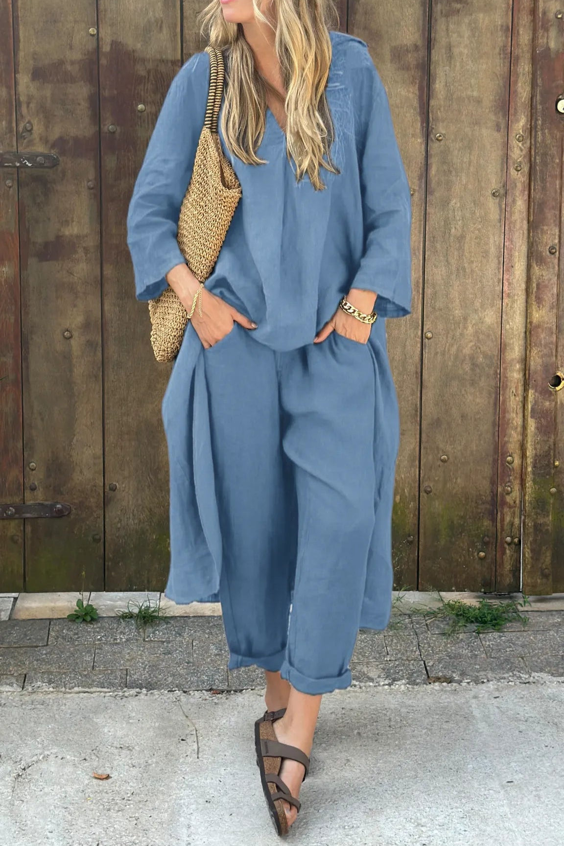 Eva & Blake™ | Relaxed Layered Tunic Set