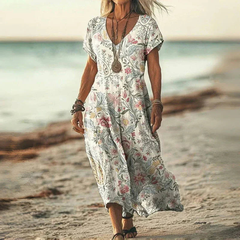 Eva & Blake™ | Maxi Batik Dress Ample