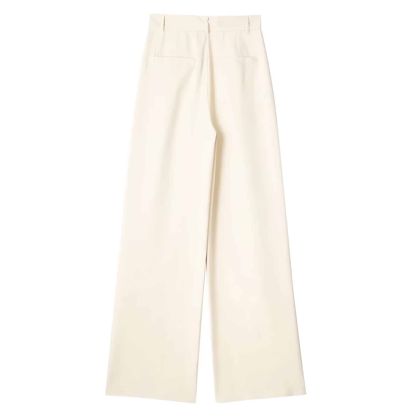 Eva & Blake™ | Elegant Ecru Wide Trousers