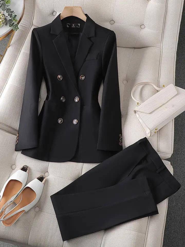 Eva & Blake™ | Blazer and Trouser Set in Nude