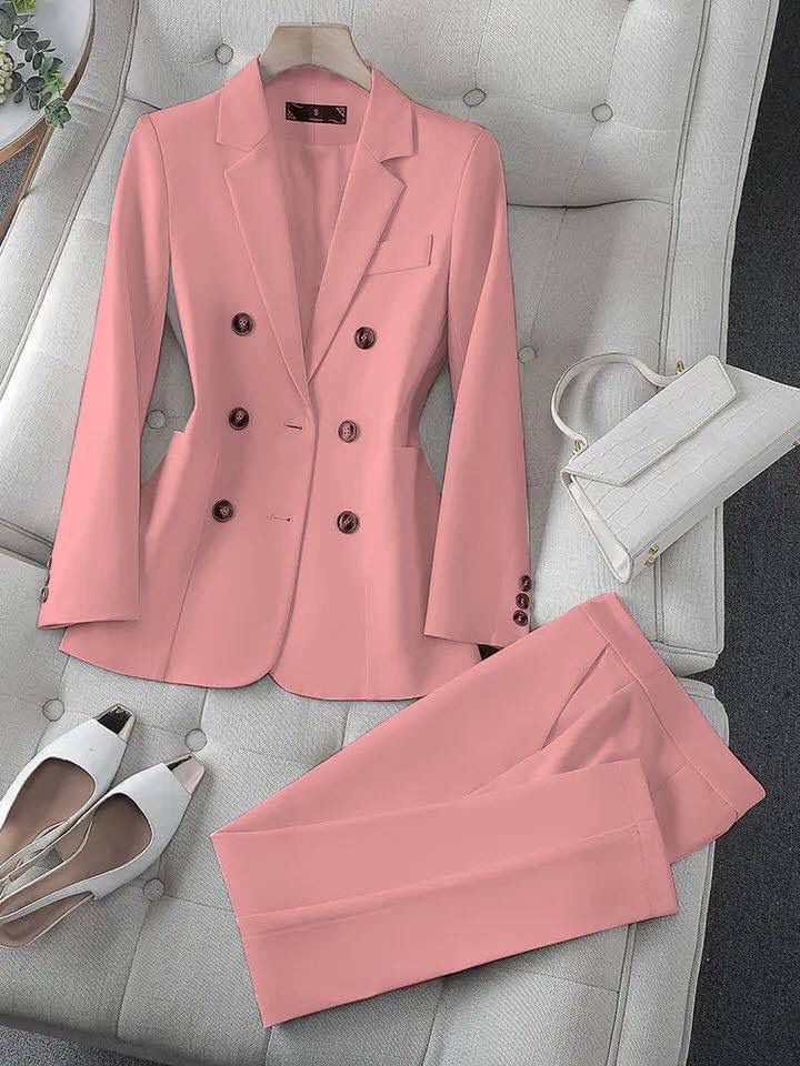Eva & Blake™ | Blazer and Trouser Set in Nude