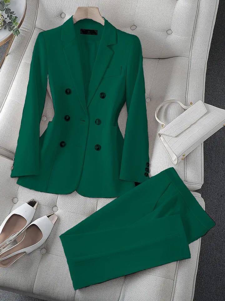 Eva & Blake™ | Blazer and Trouser Set in Nude
