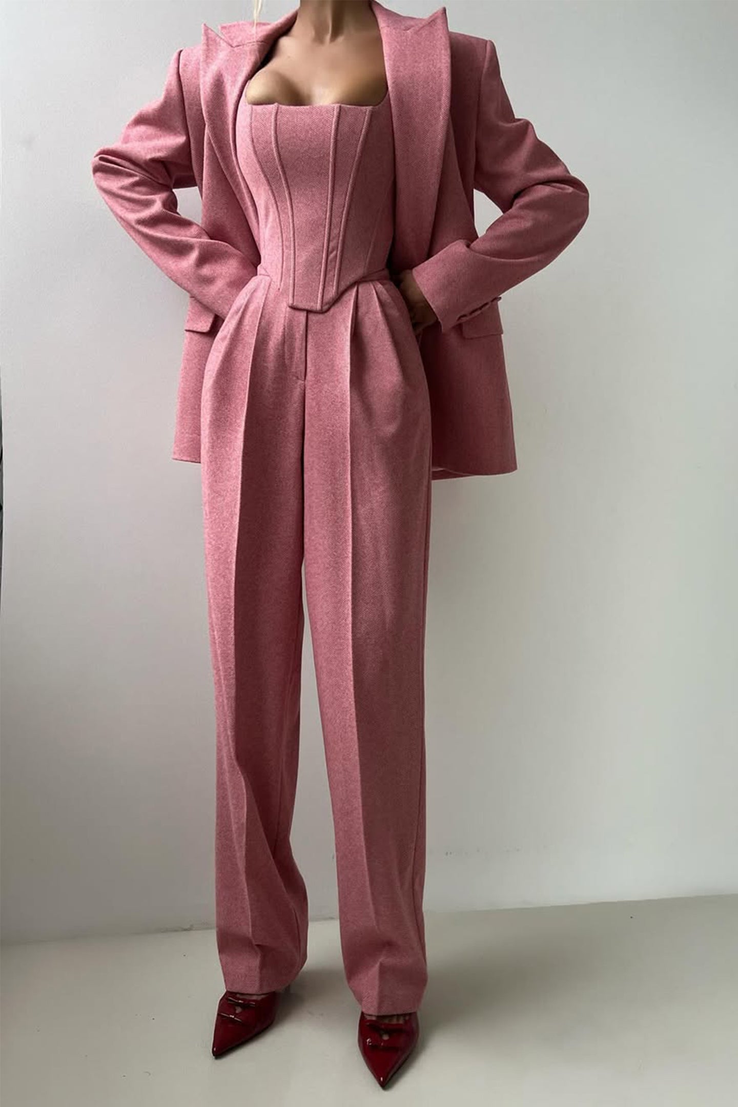 Eva & Blake™ | Double-Breasted Blazer Set