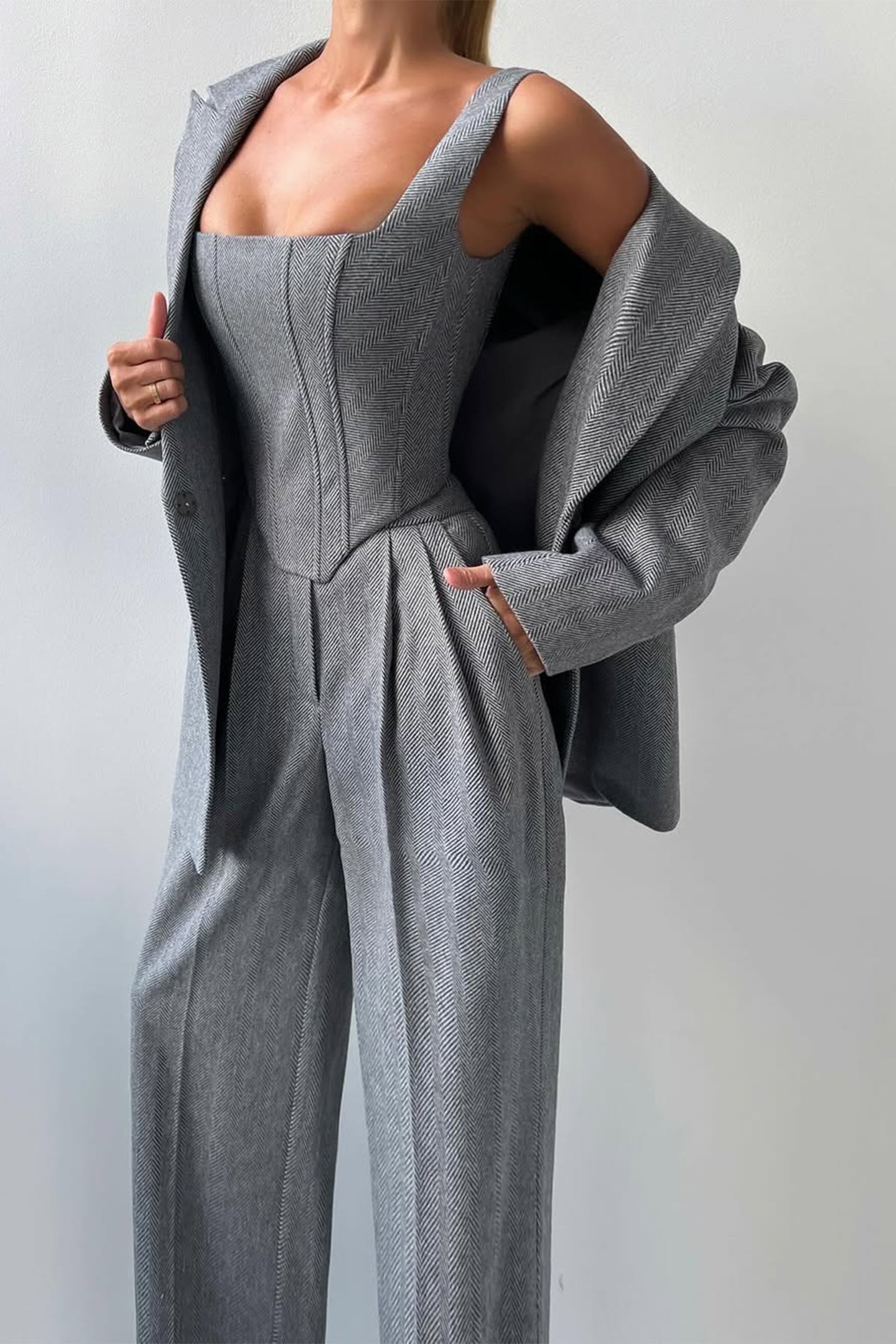 Eva & Blake™ | Double-Breasted Blazer Set