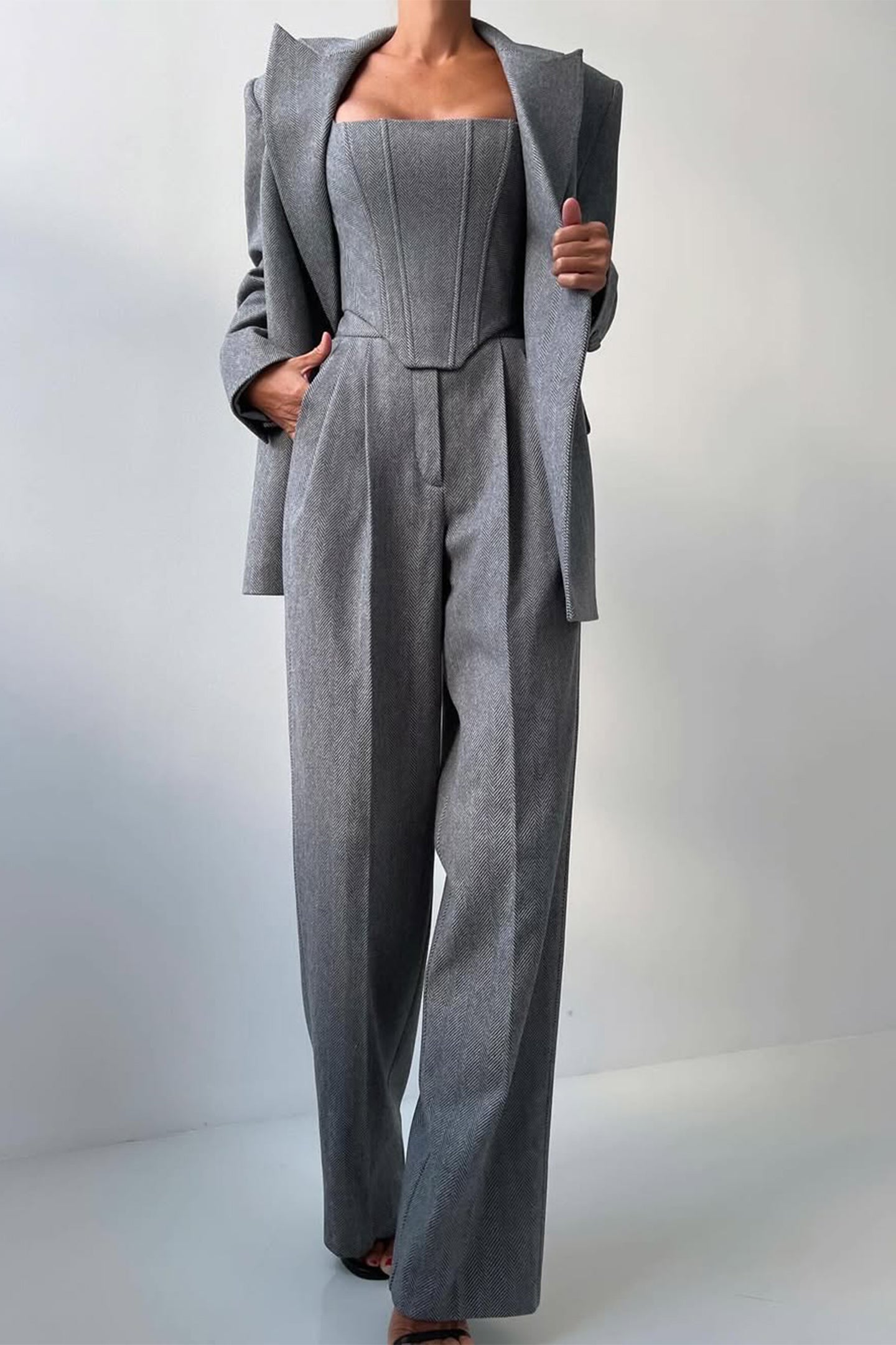 Eva & Blake™ | Double-Breasted Blazer Set