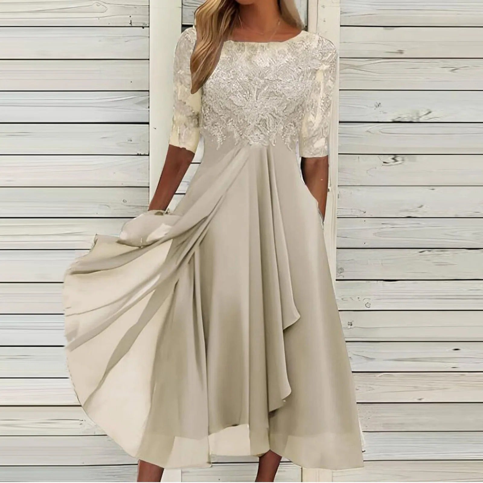 Eva & Blake™ | Elegant Chiffon Coat