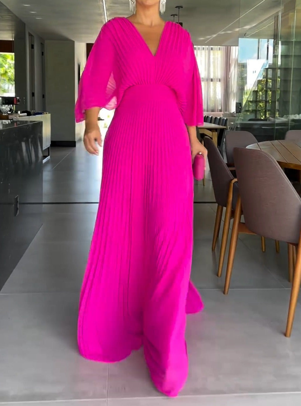 Eva & Blake™ | Pleated Dress Heure Dorée