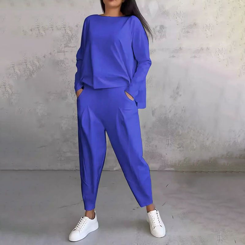 Eva & Blake™ | Long Sleeve T-Shirt & Trousers