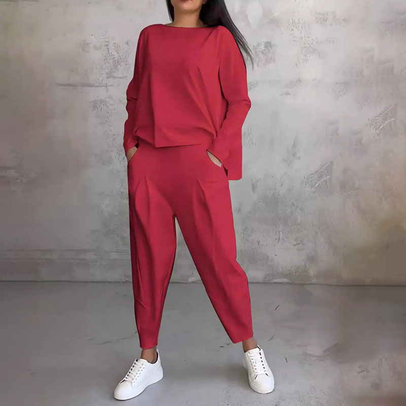 Eva & Blake™ | Long Sleeve T-Shirt & Trousers