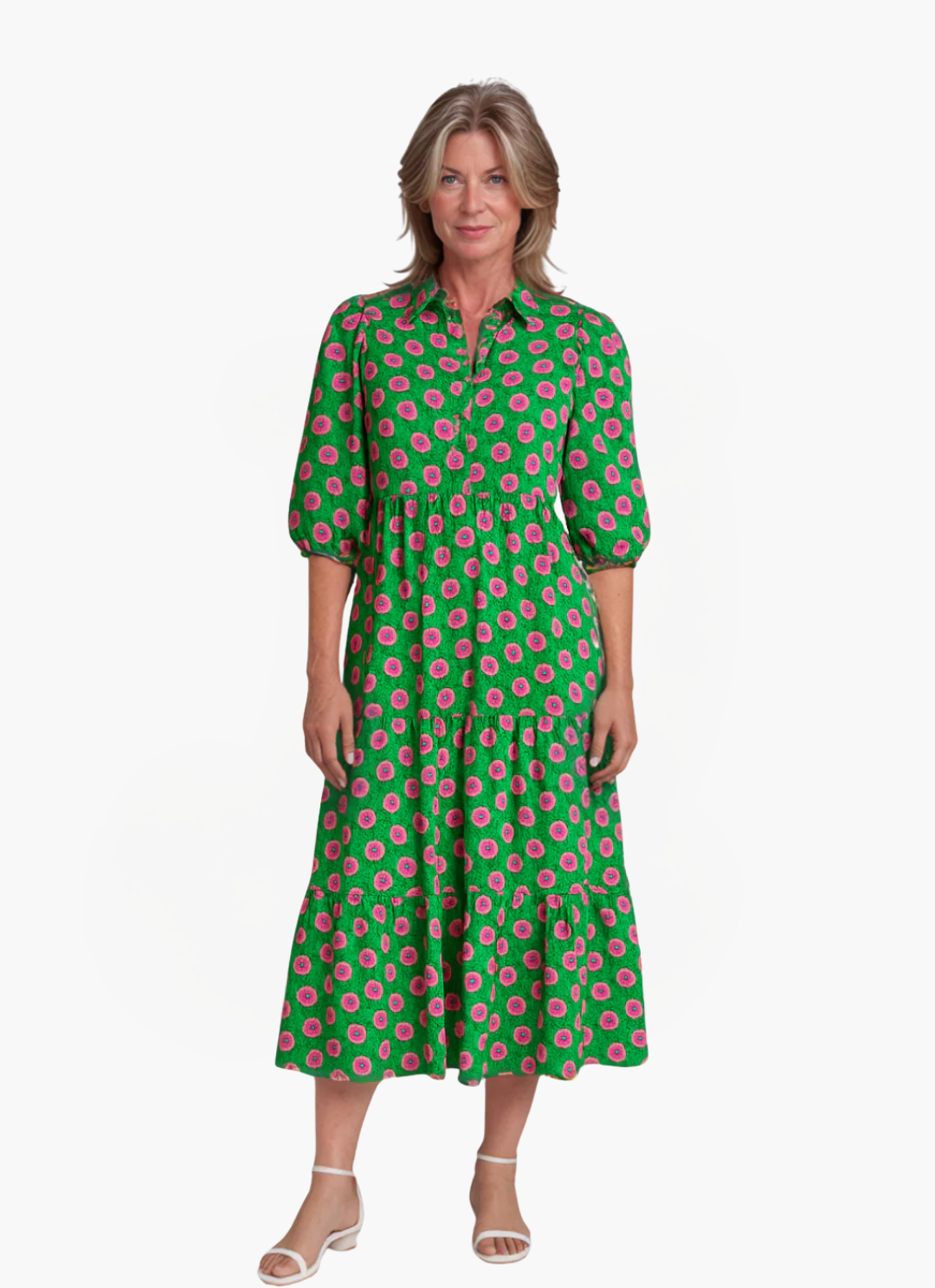 Eva & Blake™ | Flowing Dress with Rose Print