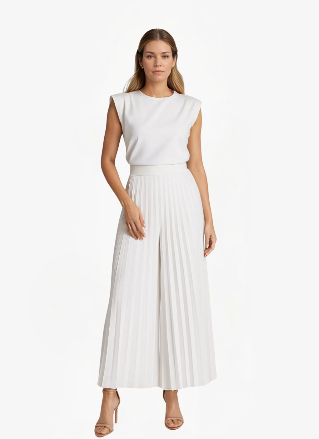 Eva & Blake™ | Elegant set of pleated palazzo trousers