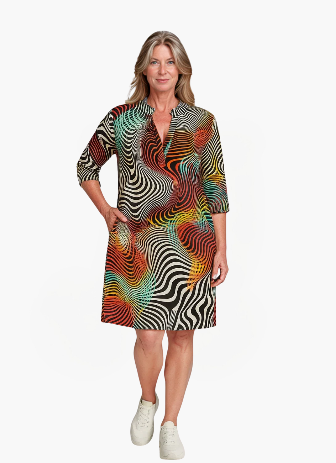 Eva & Blake™ | Illusion Dress with T-Shirt Cut