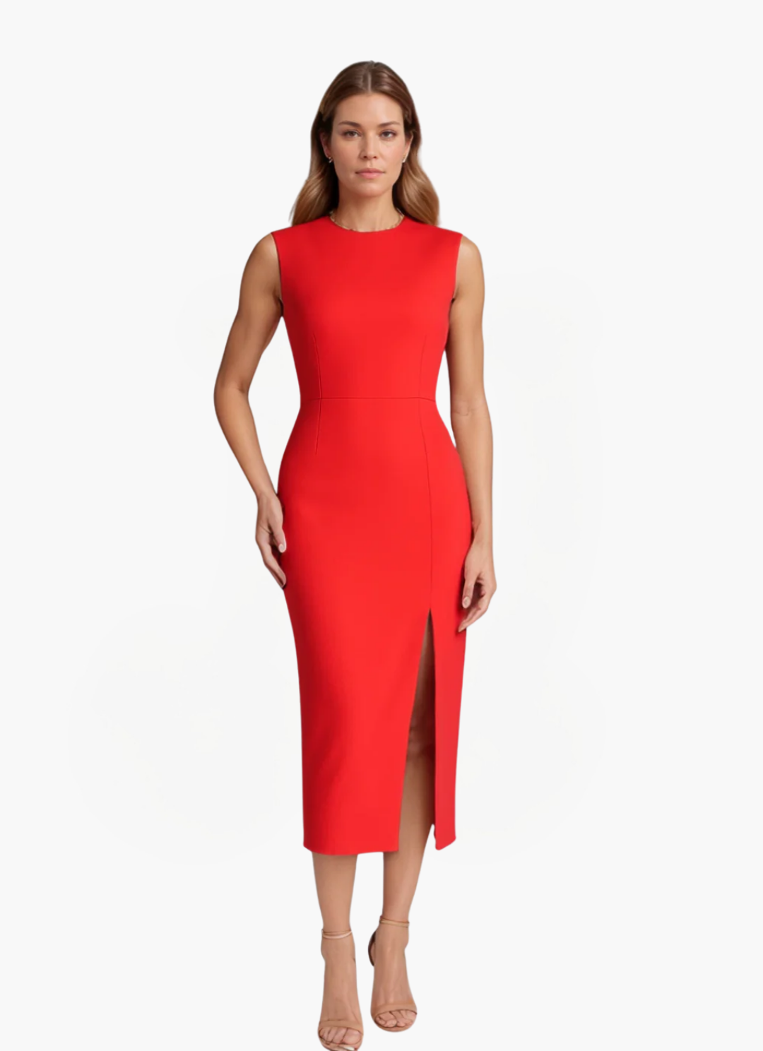 Eva & Blake™ | Elegant Sleeveless Midi Dress