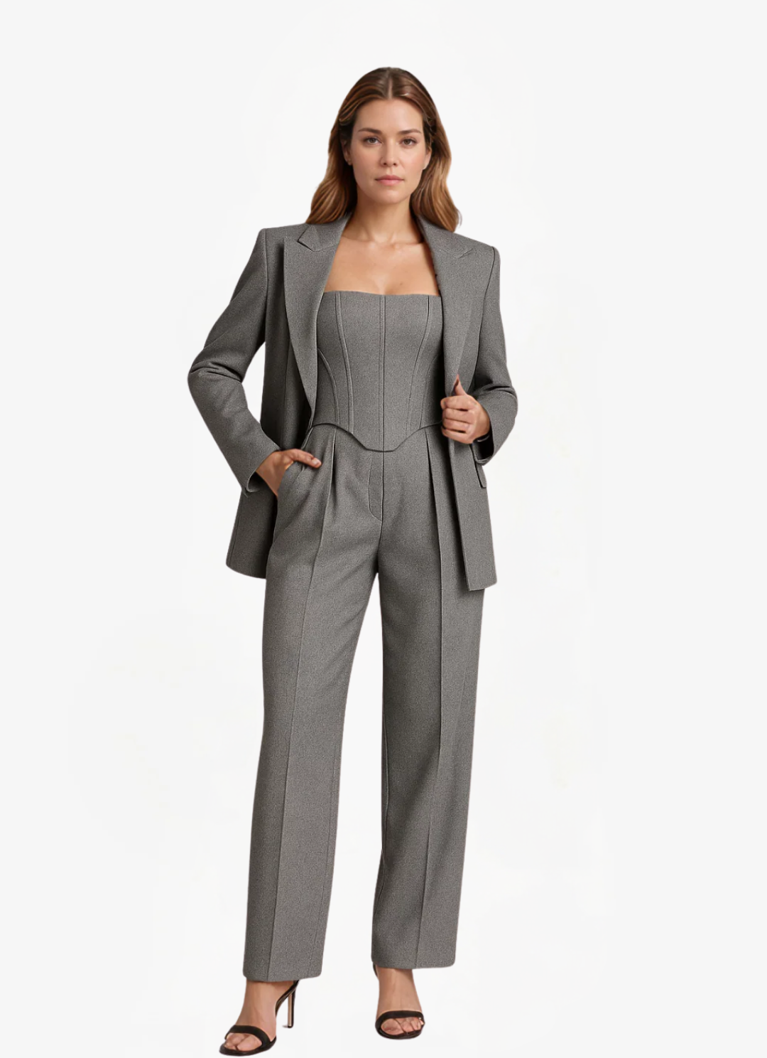 Eva & Blake™ | Double-Breasted Blazer Set