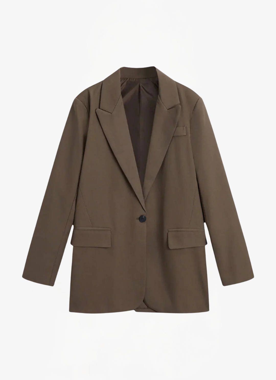 Eva & Blake™ | Oversized Solid Blazer