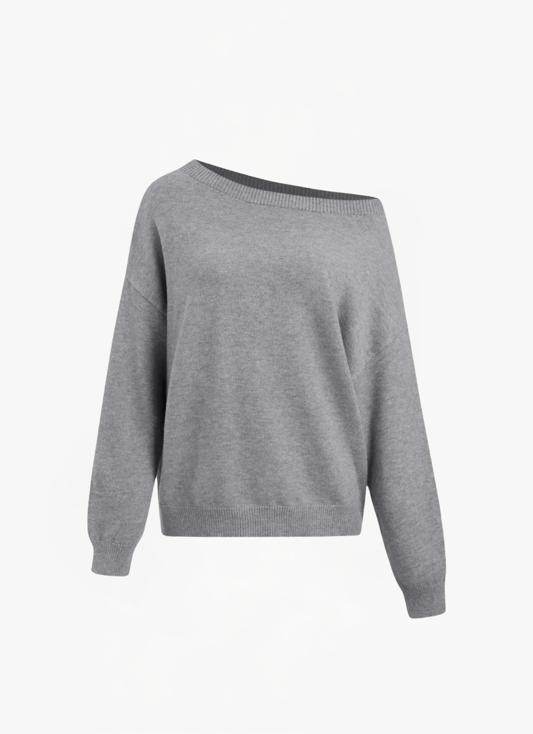 Eva & Blake™ | Oversized Jumper with Asymmetrical Neckline