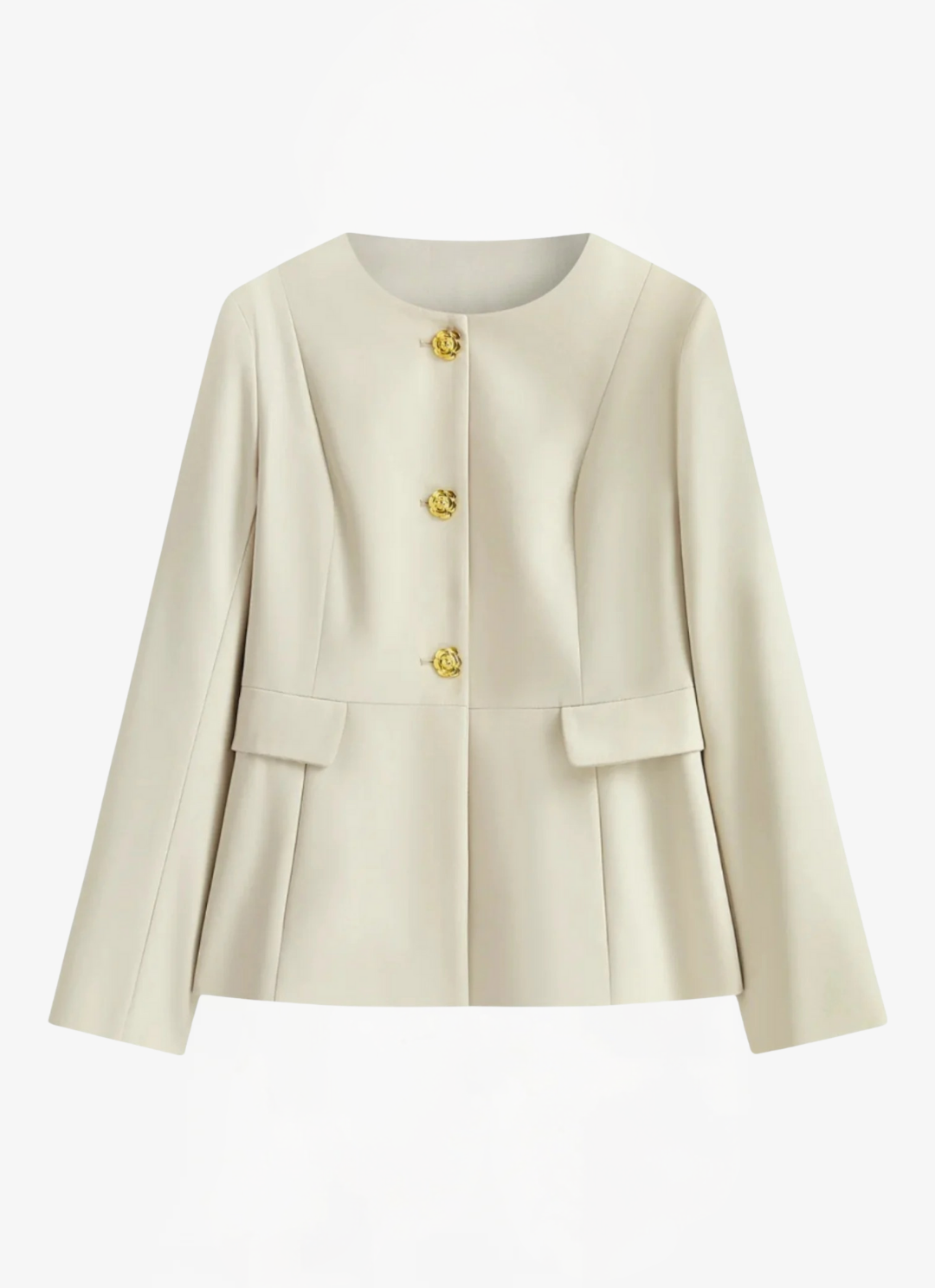 Eva & Blake™ | Blazer with Round Neck
