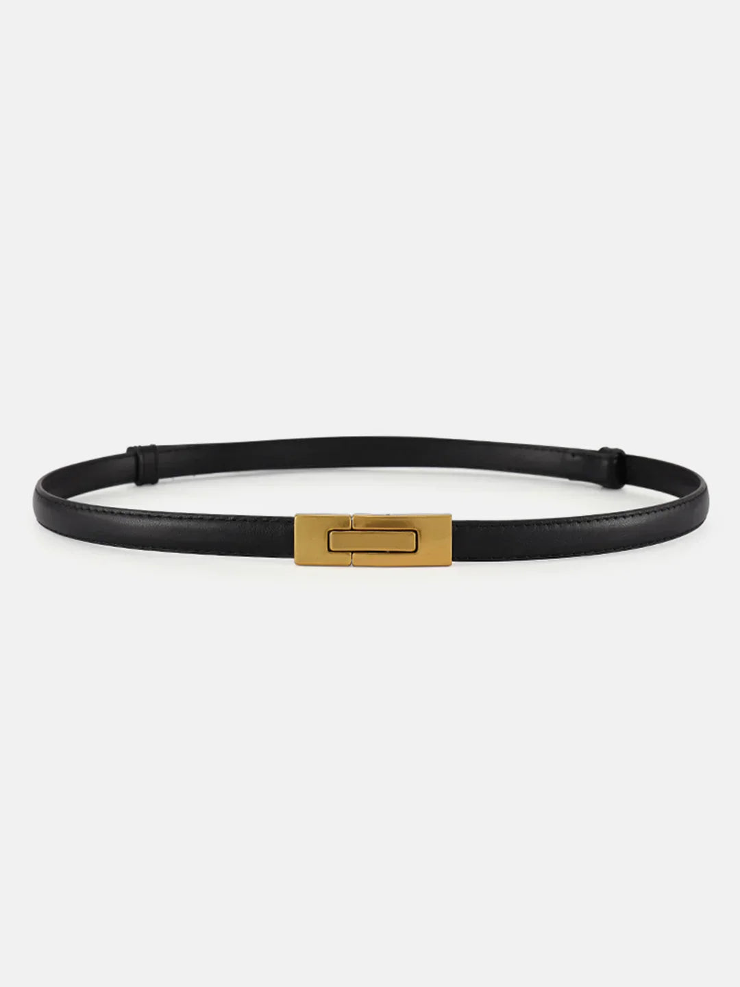 Eva & Blake™ | Slim Vintage Leather Belt with Magnetic Closure