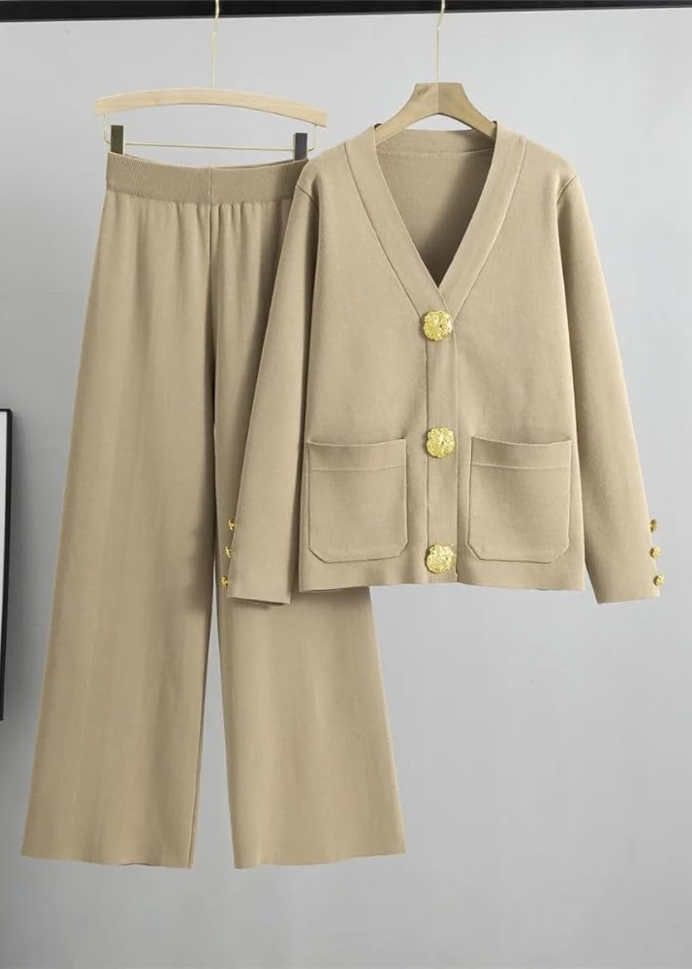 Eva & Blake™ | Knitted Set with Button Placket