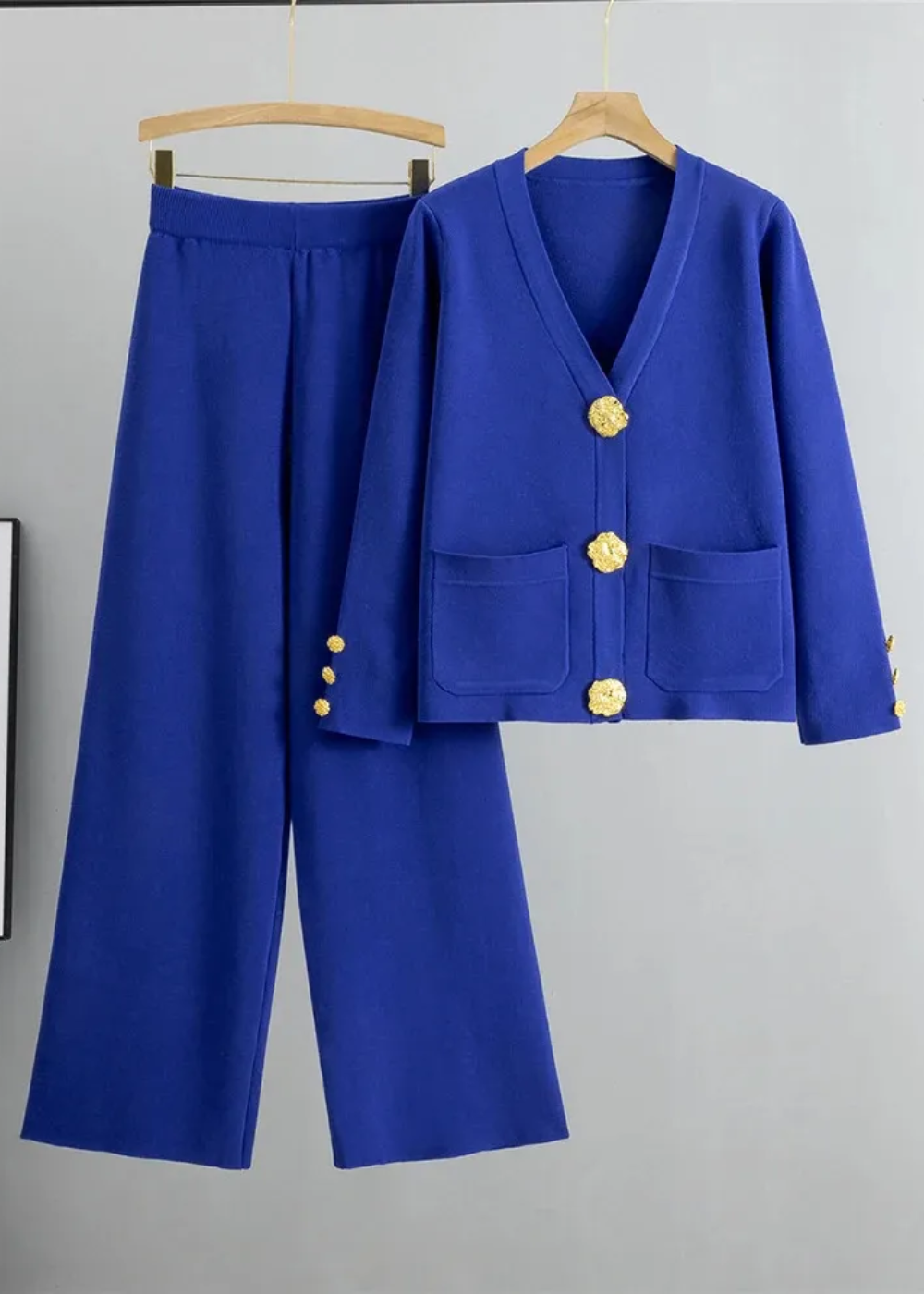 Eva & Blake™ | Knitted Set with Button Placket