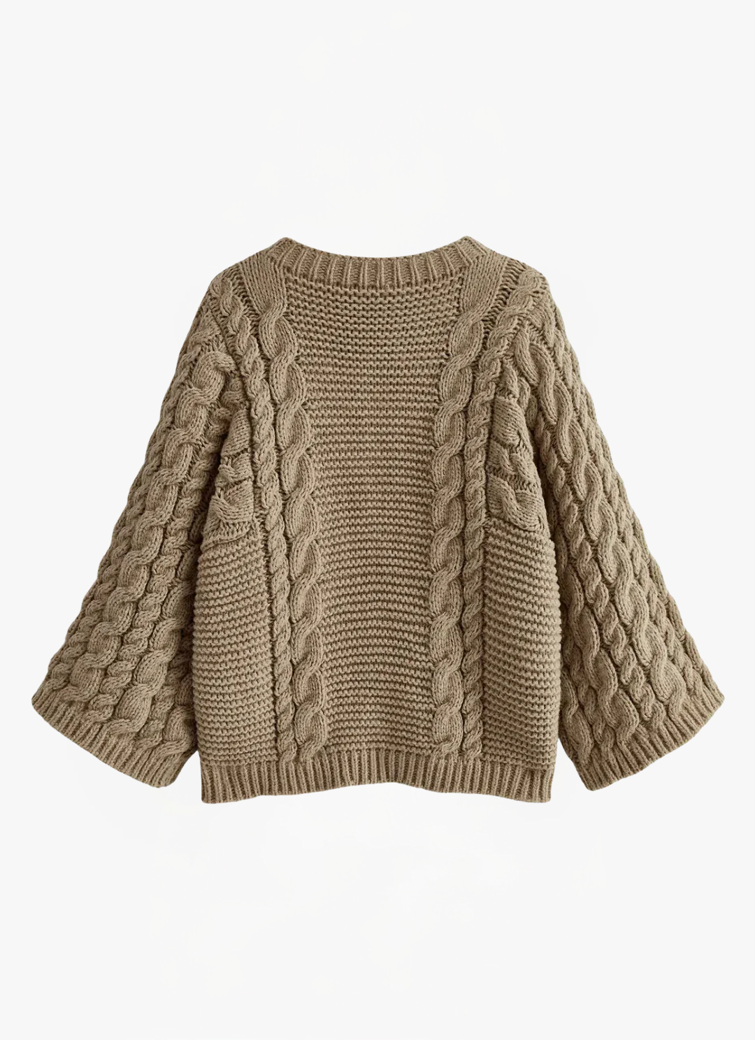 Eva & Blake™ | Jumper with Round Neck in Cable Knit