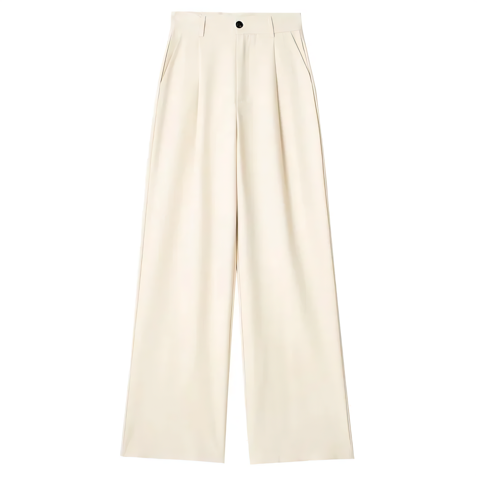Eva & Blake™ | Elegant Ecru Wide Trousers