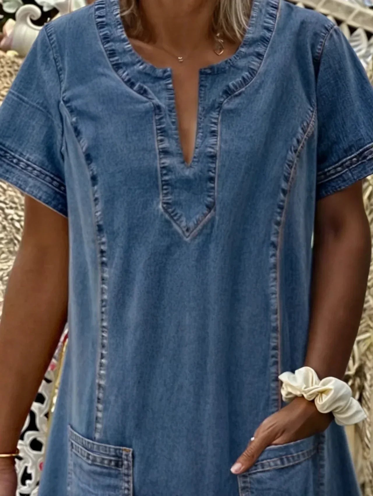 Eva & Blake™ | Denim Dress with Pockets