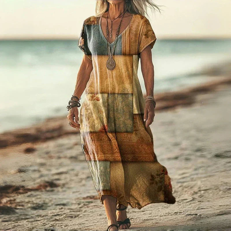 Eva & Blake™ | Maxi Batik Dress Ample