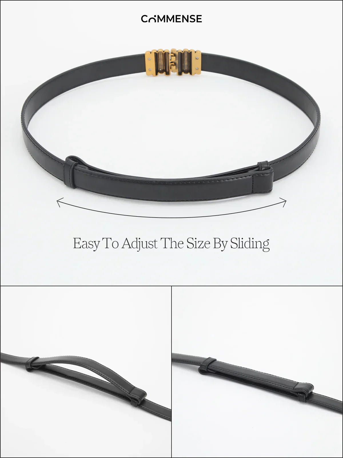 Eva & Blake™ | Belt in Synthetic Leather with Vintage Design