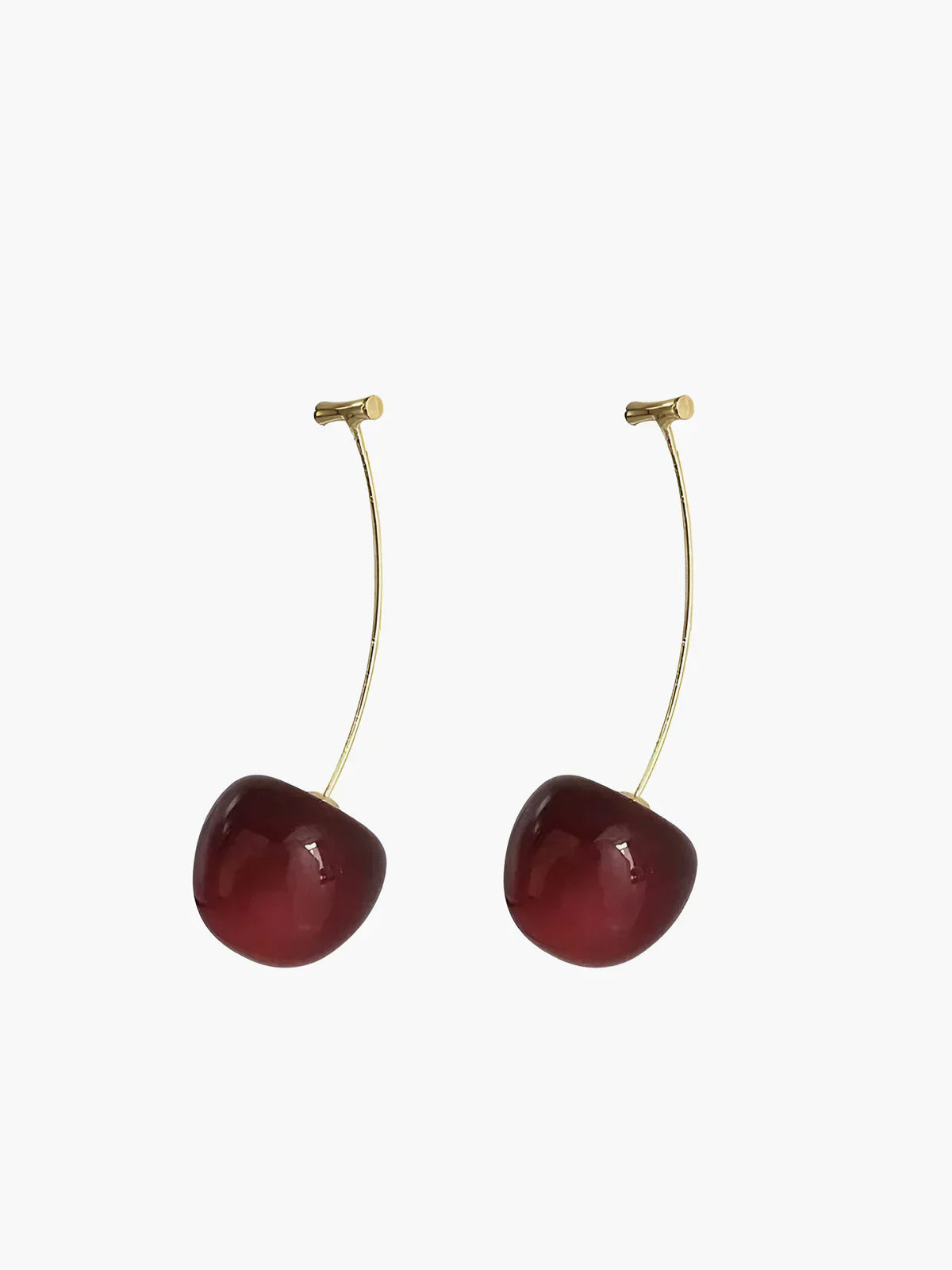 Eva & Blake™ | Cherry Drop Earrings Burgundy