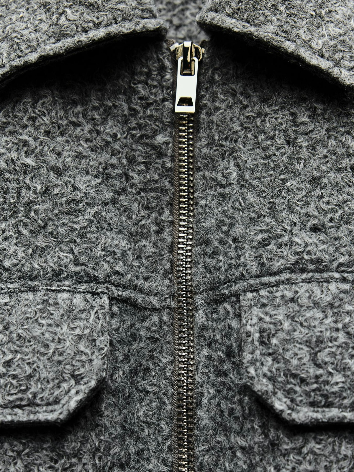 Eva & Blake™ | Grey Boucle Jacket