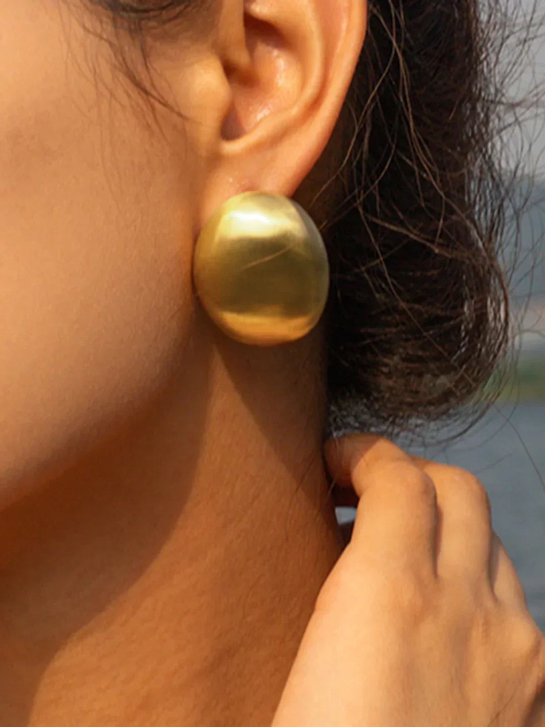 Eva & Blake™ | Always Elegant Earrings in Brushed Steel