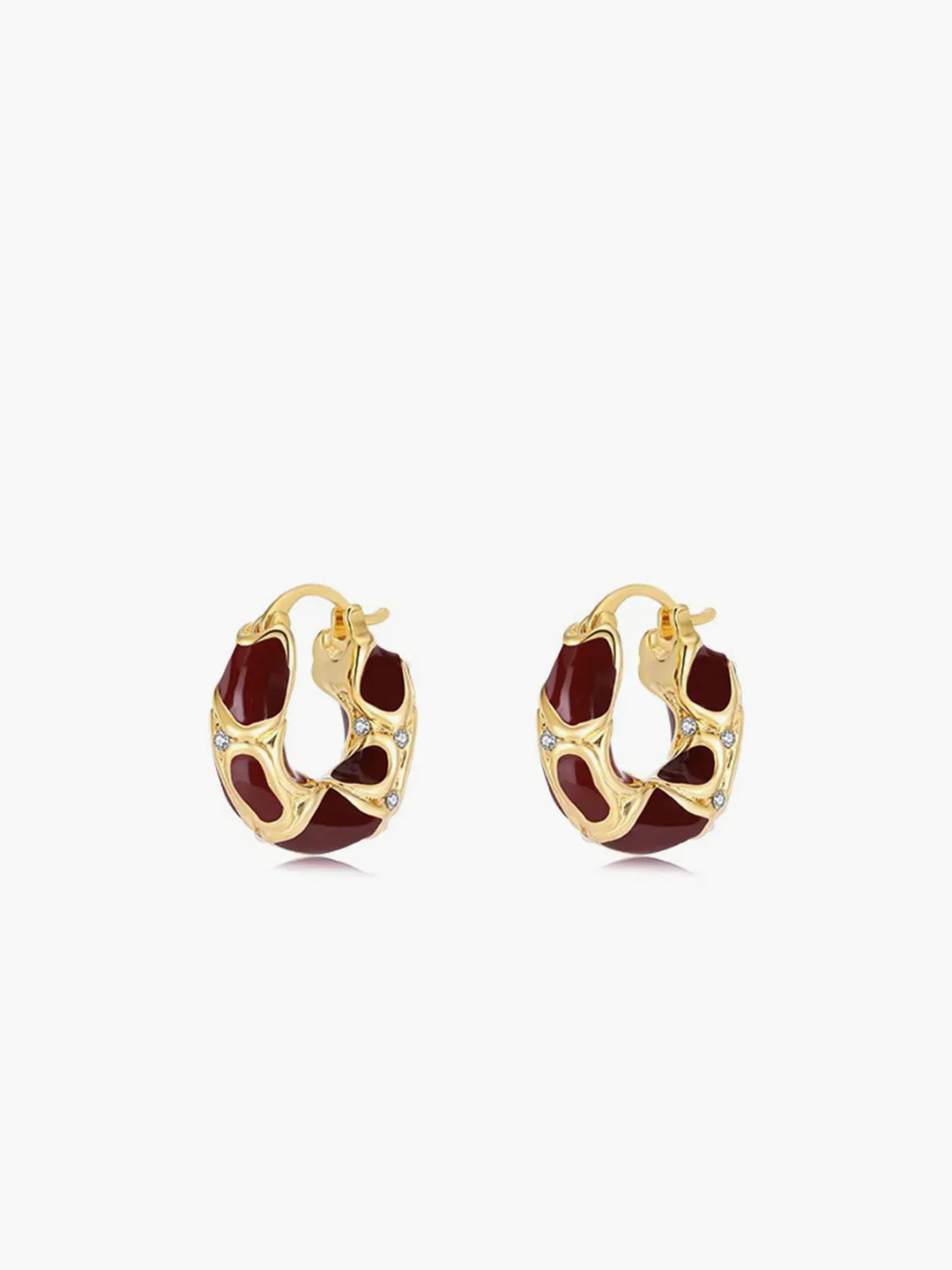 Eva & Blake™ | Chunky gold-coloured hoops