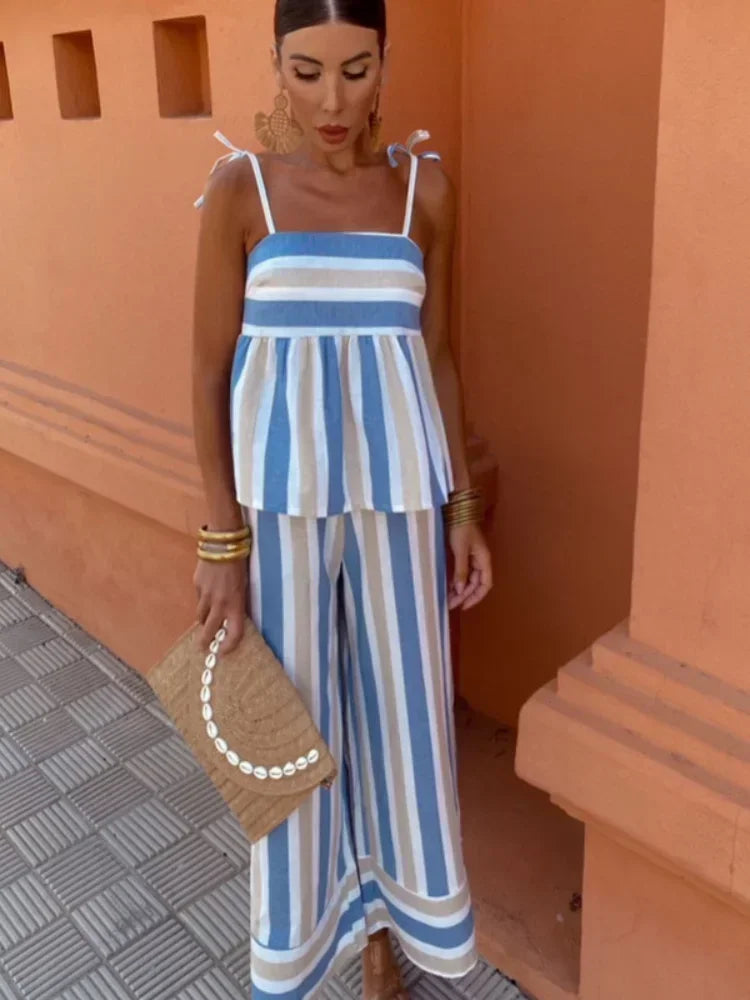 Eva & Blake™ | Riviera Striped Jumpsuit