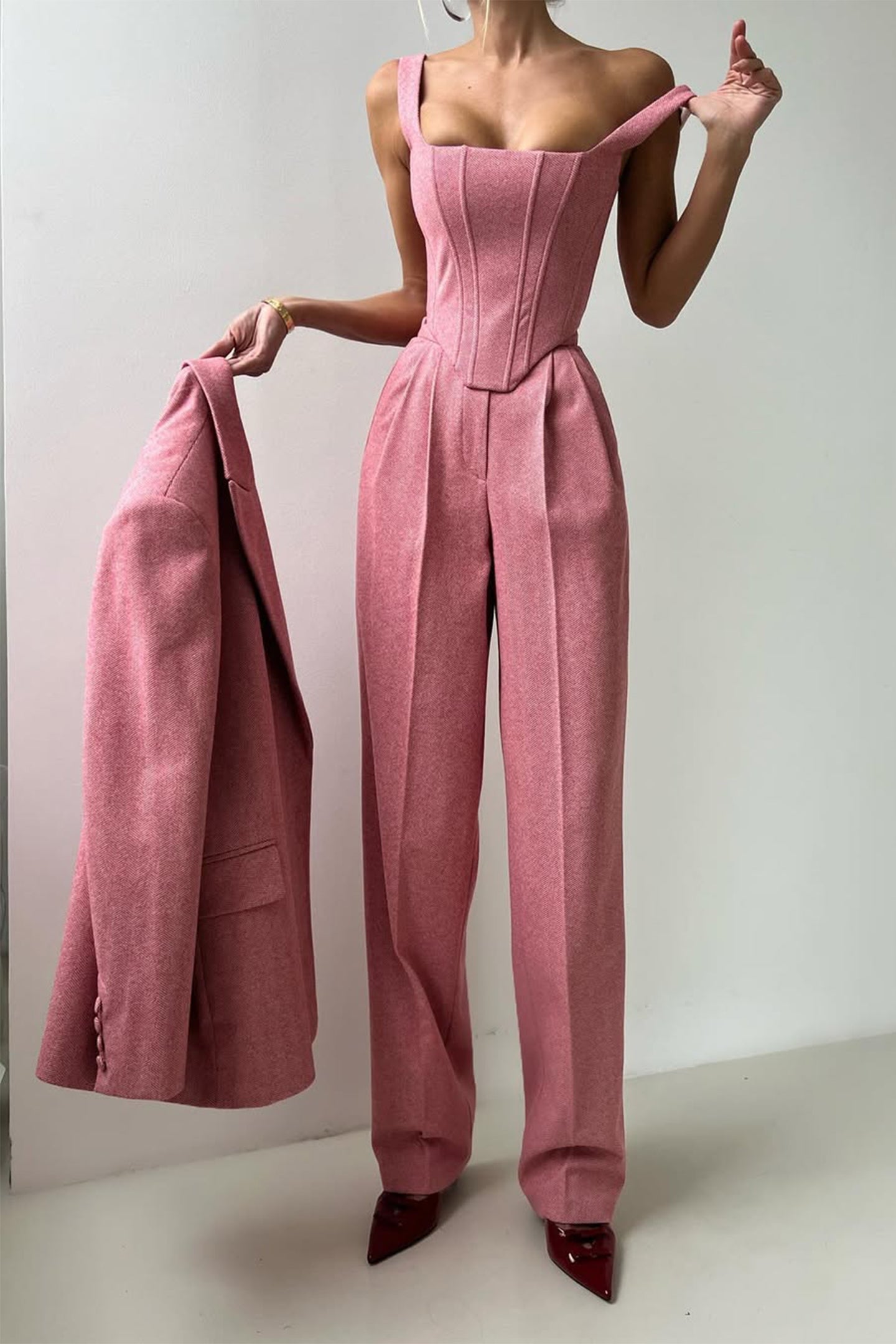 Eva & Blake™ | Double-Breasted Blazer Set