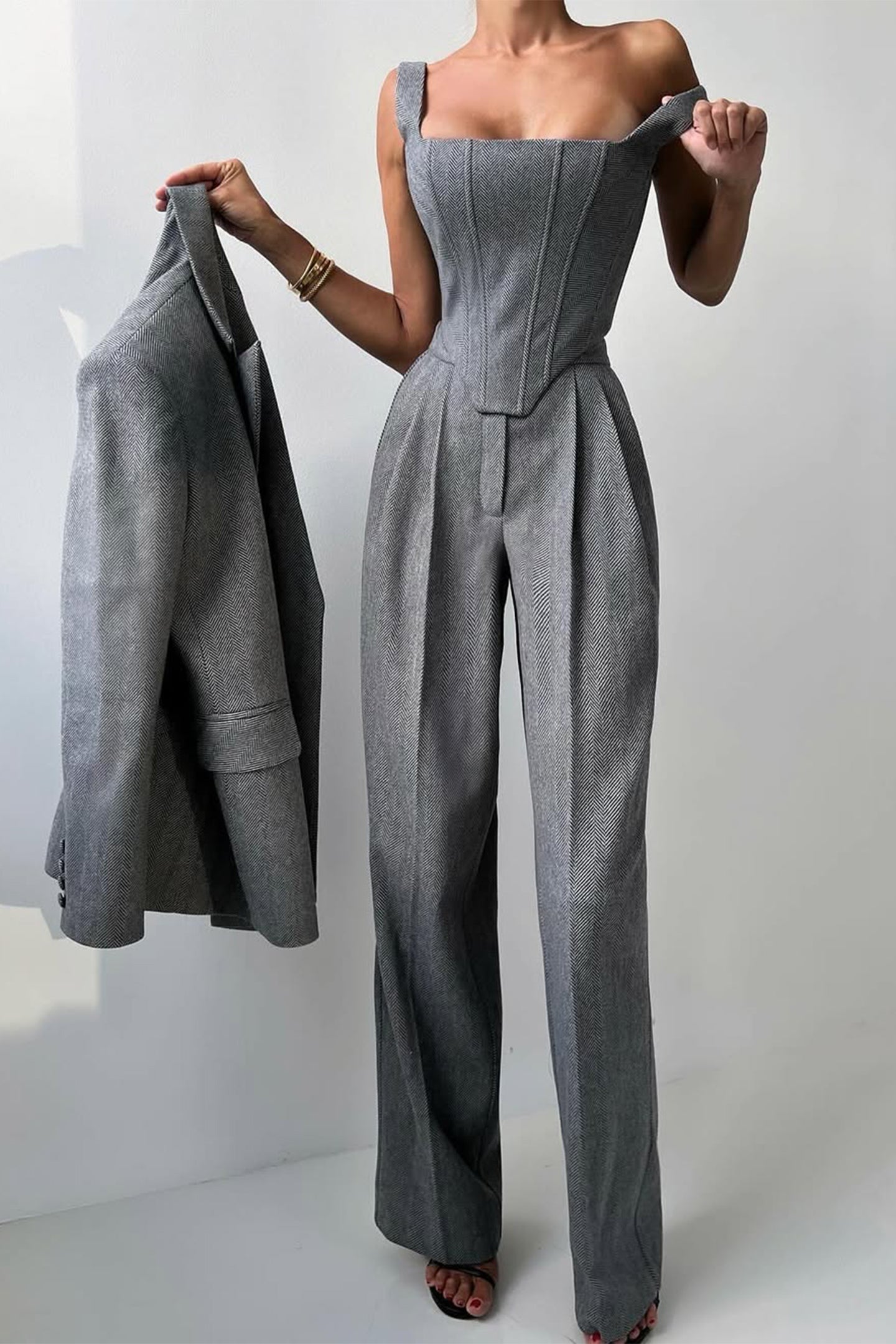Eva & Blake™ | Double-Breasted Blazer Set