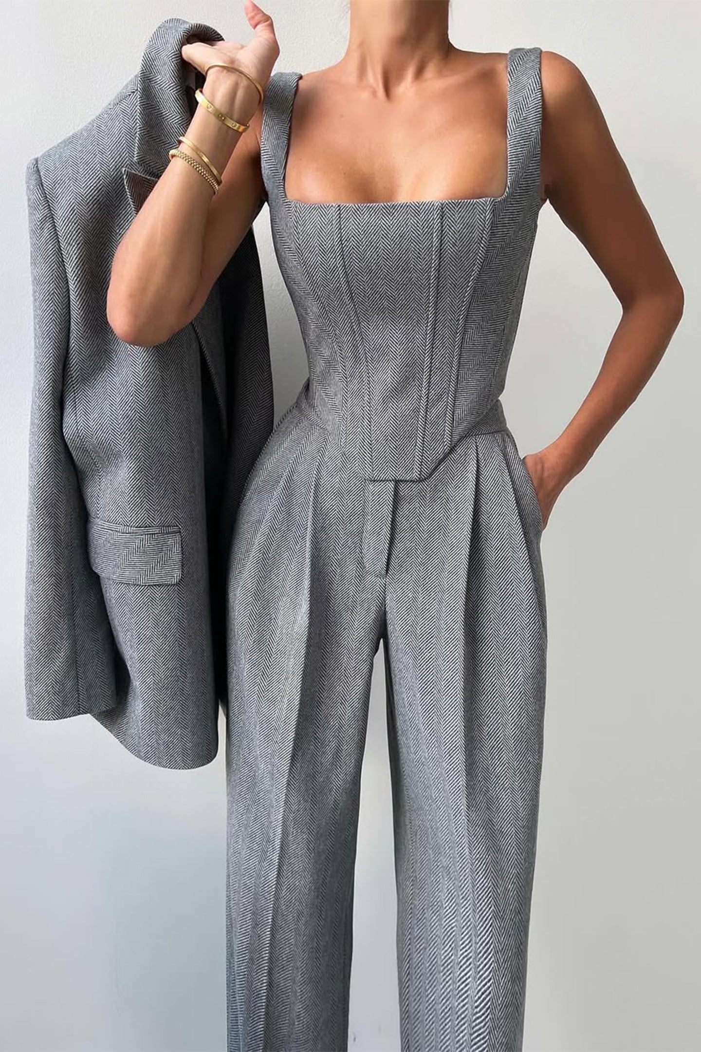 Eva & Blake™ | Double-Breasted Blazer Set
