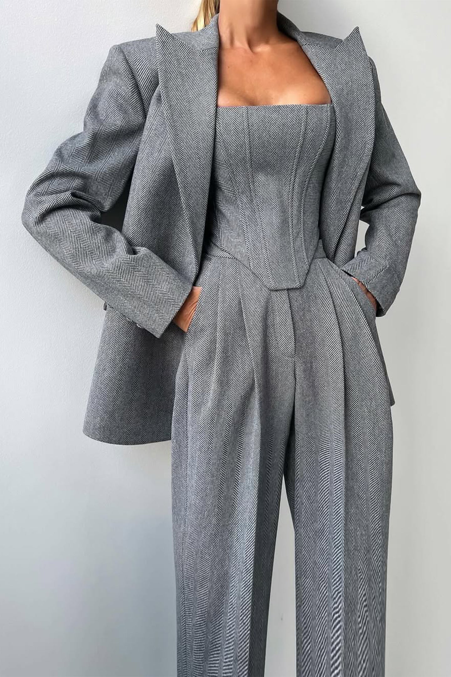 Eva & Blake™ | Double-Breasted Blazer Set