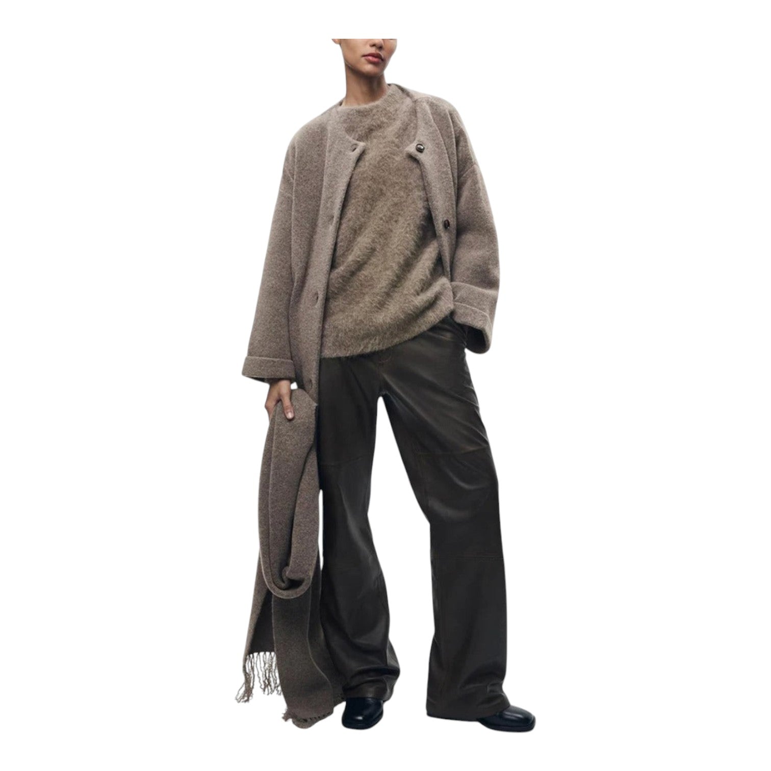 Eva & Blake™ | Cardigan with Scarf