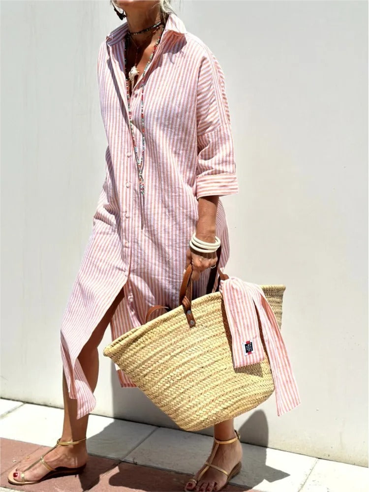 Eva & Blake™ | Striped Shirt Dress
