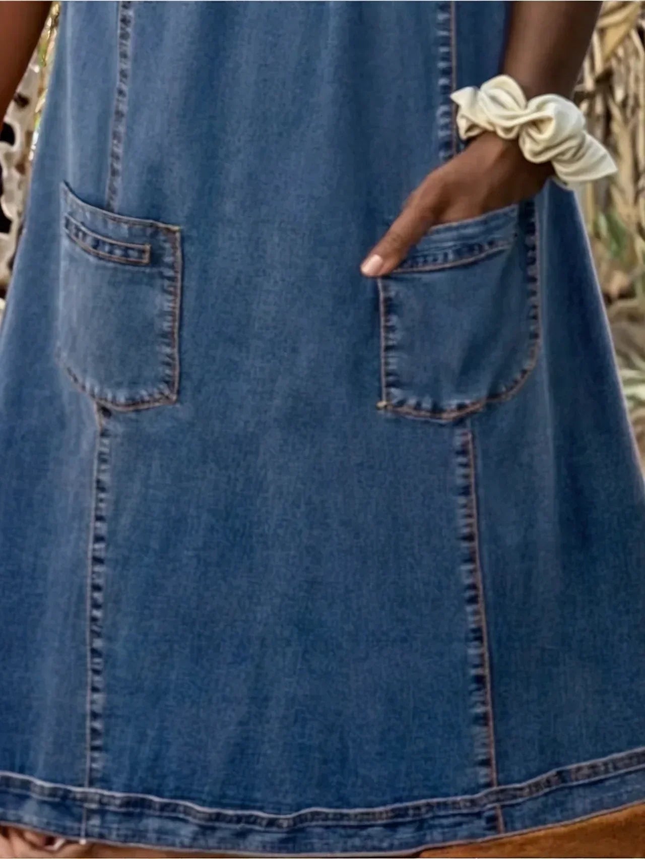 Eva & Blake™ | Denim Dress with Pockets