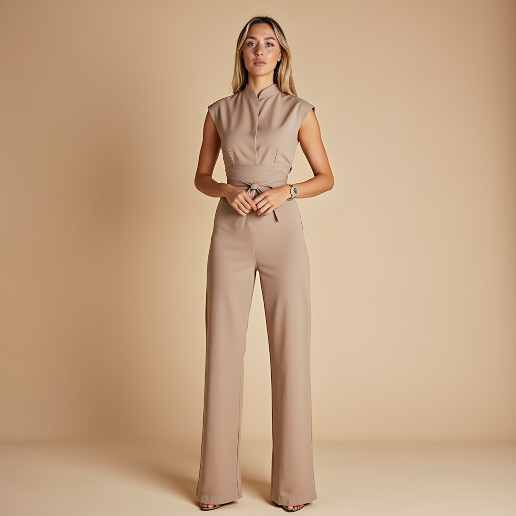 Eva & Blake™ | Elegant jumpsuit with belt