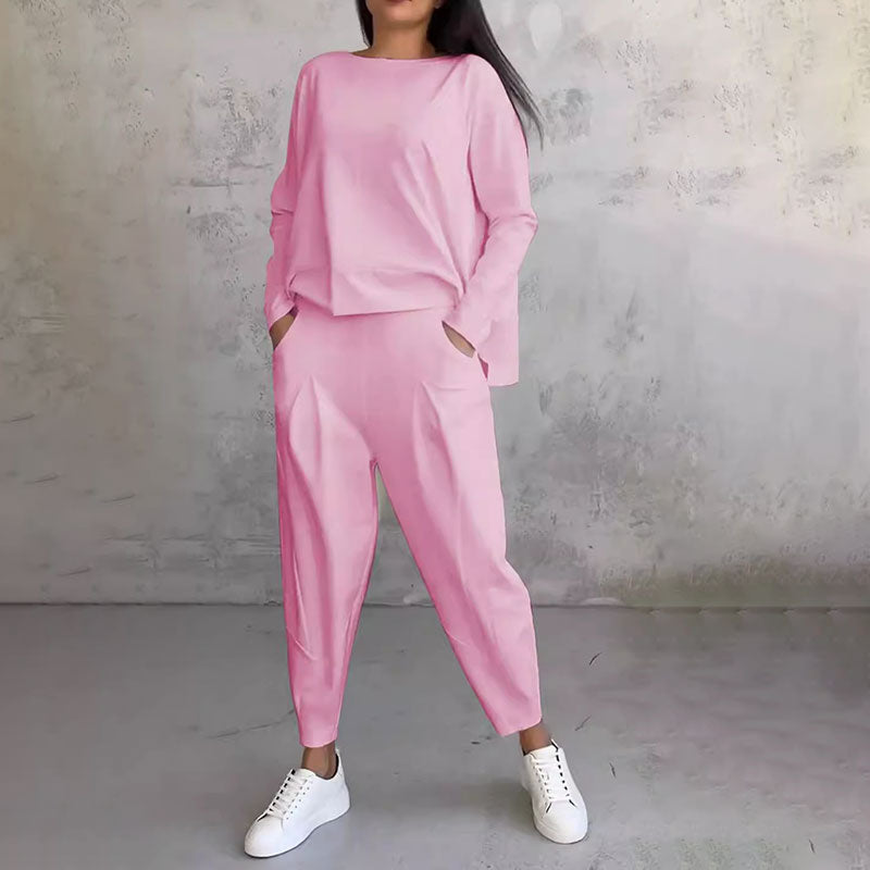 Eva & Blake™ | Long Sleeve T-Shirt & Trousers