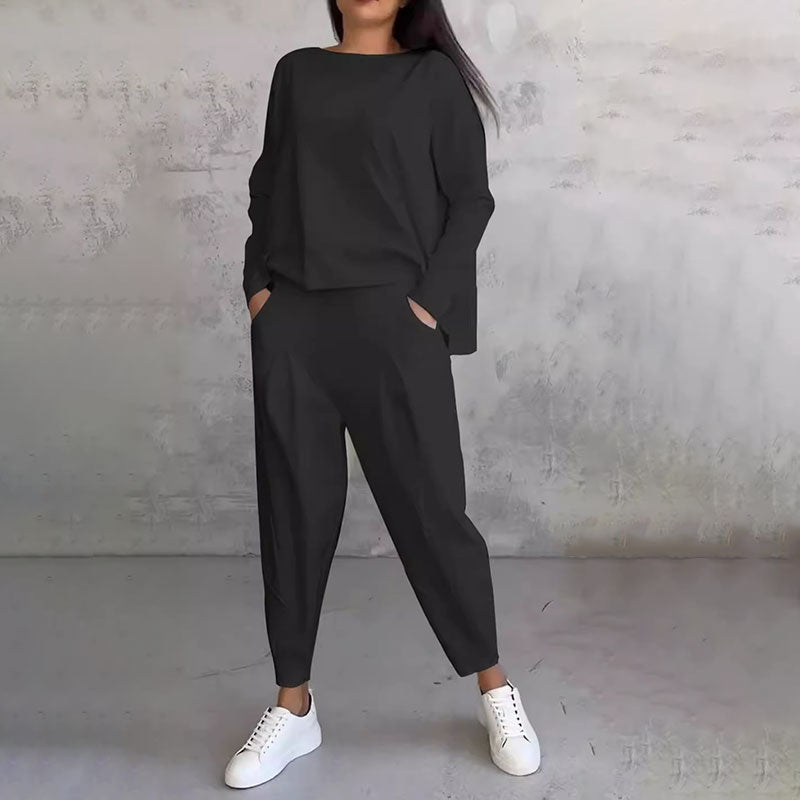 Eva & Blake™ | Long Sleeve T-Shirt & Trousers
